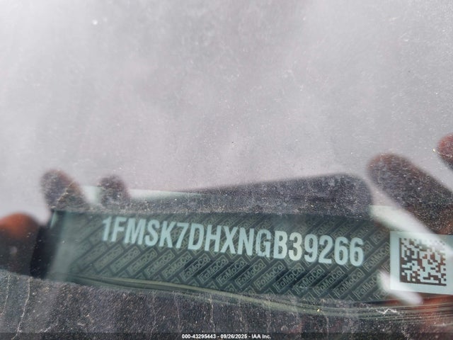 Ford ecoboost 2022 1FMSK7DHXNGB39266 Image 9