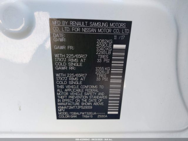 2018 NISSAN ROGUE KNMAT2MT7JP529319 Photo 8