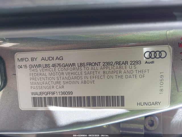 Audi A3 2015 WAUEFGFF9F1136099 Image 9