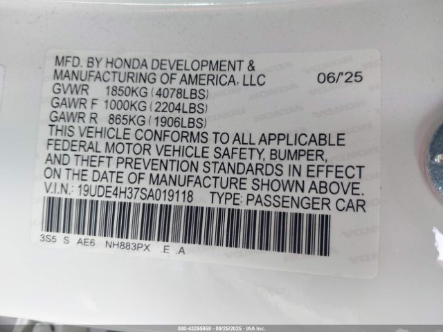 2025 ACURA INTEGRA 19UDE4H37SA019118 Photo 8