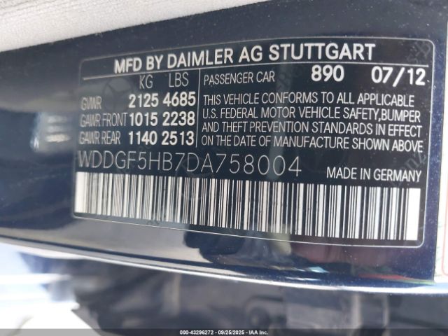 2013 MERCEDES-BENZ C 350 WDDGF5HB7DA758004 Photo 8