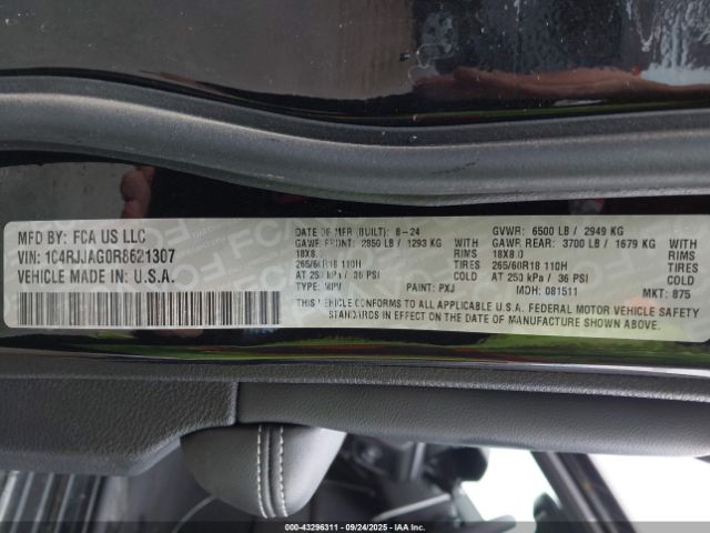 2024 JEEP GRAND CHEROKEE L 1C4RJJAG0R8621307 Photo 8