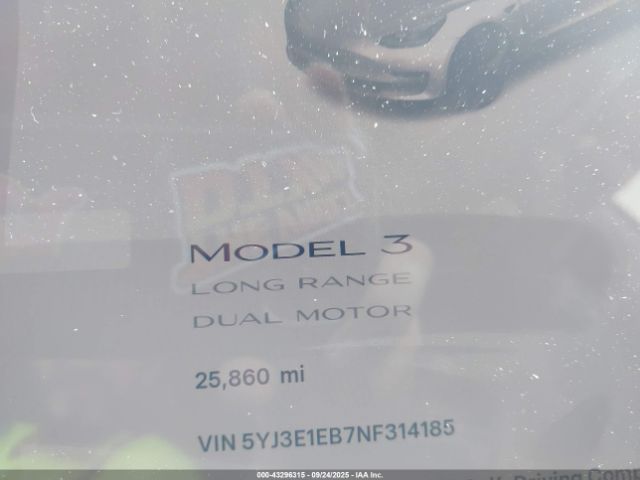2022 TESLA MODEL 3 5YJ3E1EB7NF314185 Photo 6