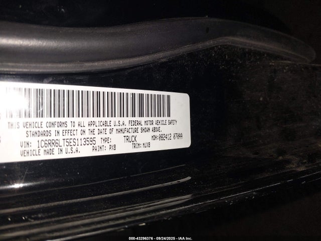 RAM 1500 2014 1C6RR6LT5ES113595 Image 9