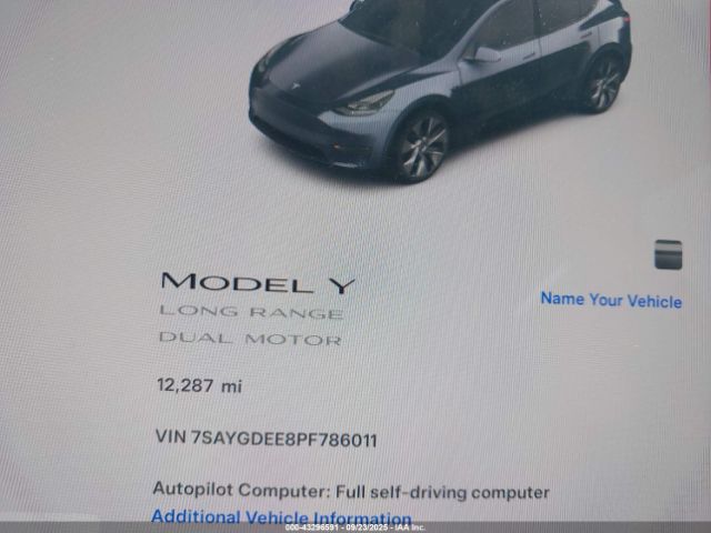 2023 TESLA MODEL Y 7SAYGDEE8PF786011 Photo 6