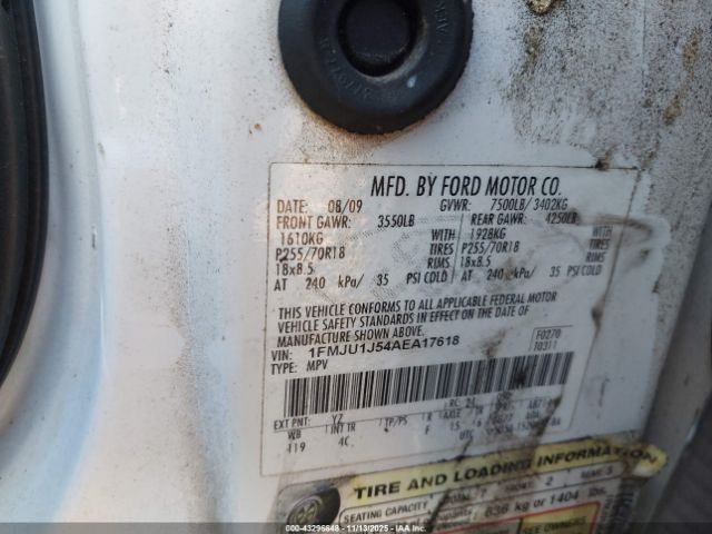 2010 FORD EXPEDITION 1FMJU1J54AEA17618 Photo 8