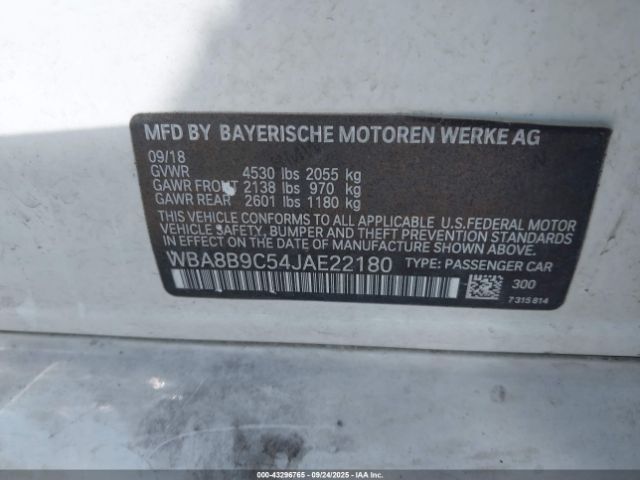 2018 BMW 330I WBA8B9C54JAE22180 Photo 8