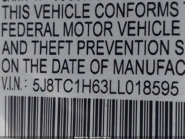 2020 ACURA RDX 5J8TC1H63LL018595 Photo 8