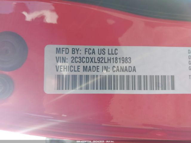 2020 DODGE CHARGER 2C3CDXL92LH181983 Photo 8