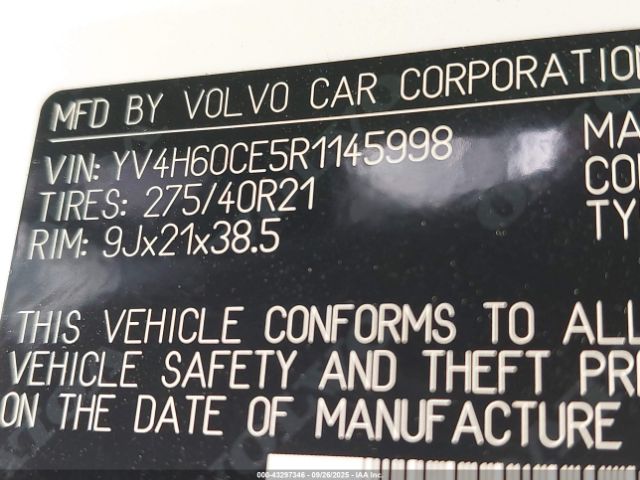 2024 VOLVO XC90 RECHARGE PLUG-IN HYBRID YV4H60CE5R1145998 Photo 8