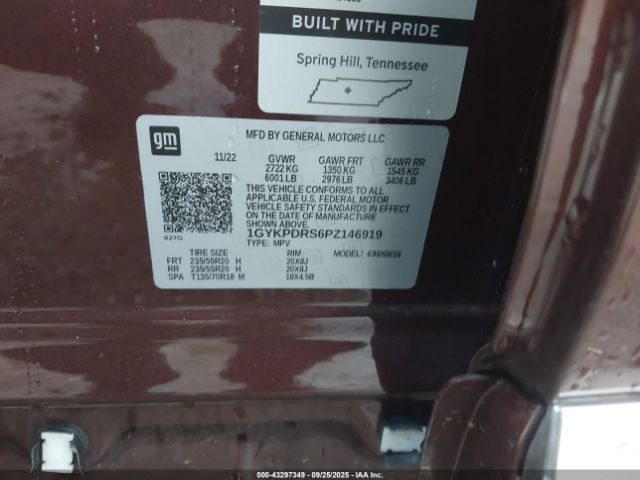 2023 CADILLAC XT6 1GYKPDRS6PZ146919 Photo 8
