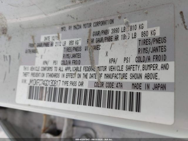 2016 MAZDA CX-3 JM1DKFC74G0130817 Photo 8