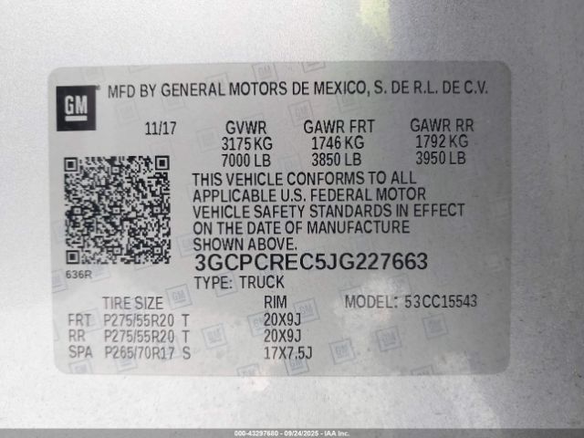 2018 CHEVROLET SILVERADO 1500 3GCPCREC5JG227663 Photo 8