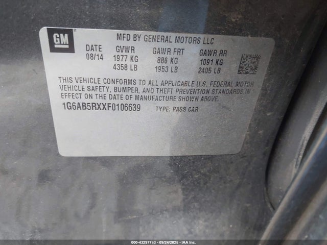 2015 CADILLAC ATS 1G6AB5RXXF0106639 Photo 8