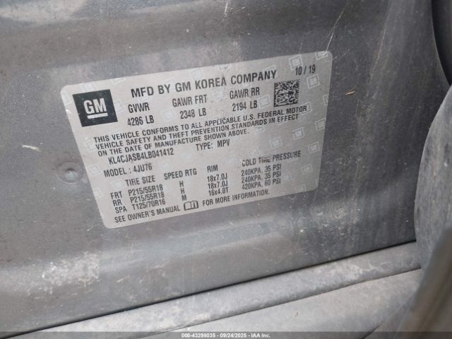 2020 BUICK ENCORE KL4CJASB4LB041412 Photo 8