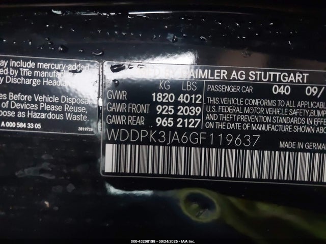 Mercedes-Benz SLK-Class 2016 WDDPK3JA6GF119637 Image 9