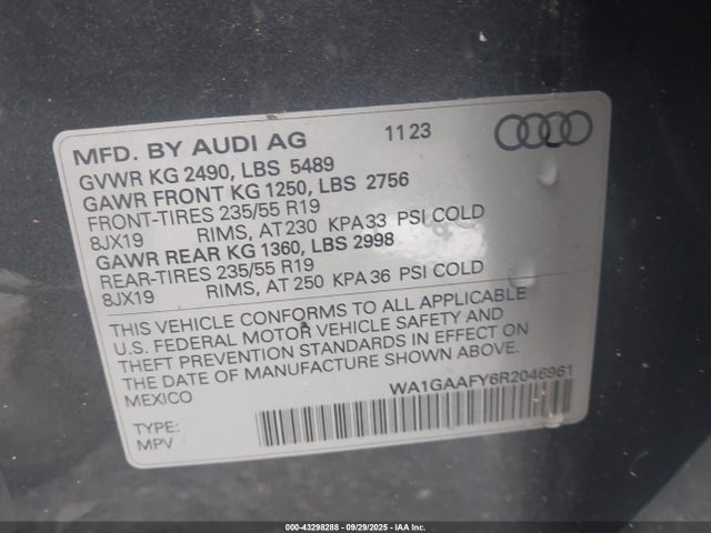 2024 AUDI Q5 WA1GAAFY6R2046961 Photo 8
