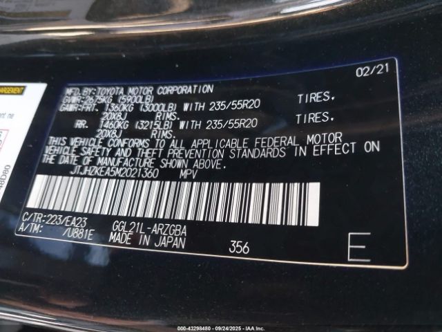 2021 LEXUS RX 350L JTJHZKEA5M2021360 Photo 8