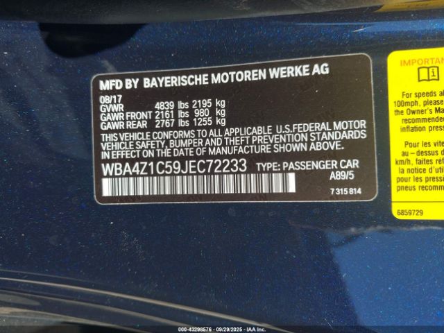 2018 BMW 430I WBA4Z1C59JEC72233 Photo 8