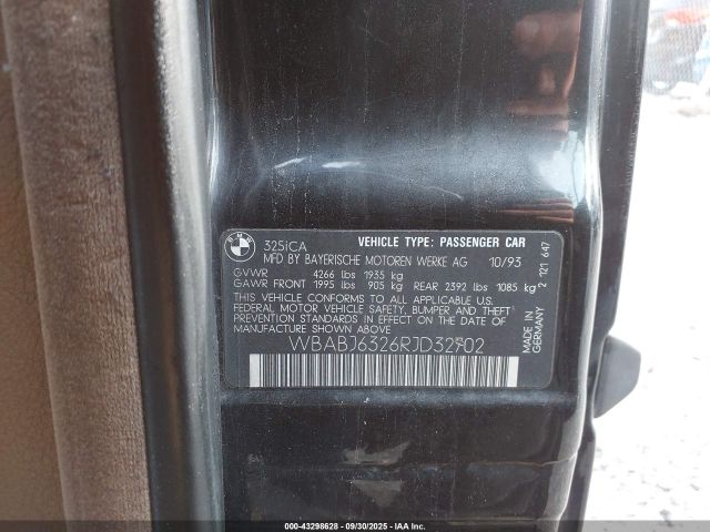 1994 BMW 325 WBABJ6326RJD32702 Photo 8