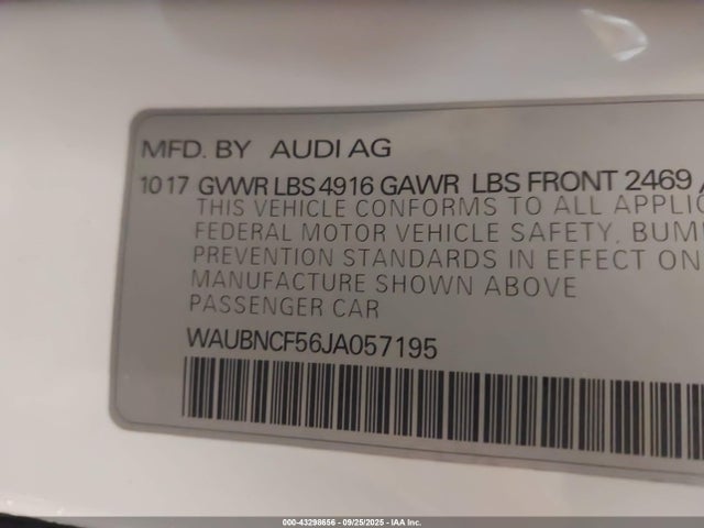 2018 AUDI A5 WAUBNCF56JA057195 Photo 8