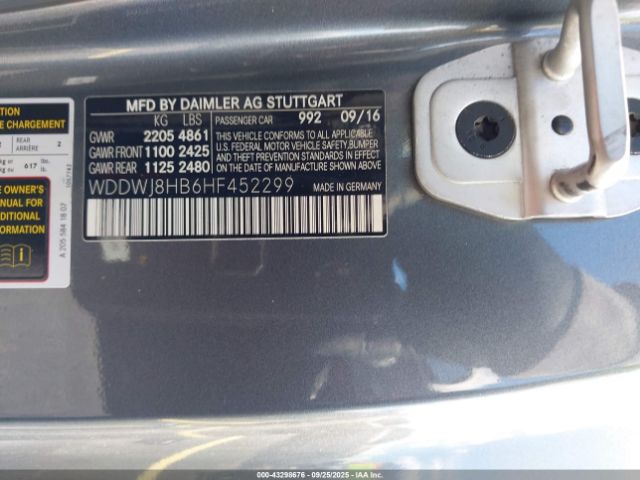 2017 MERCEDES-BENZ AMG C 63 WDDWJ8HB6HF452299 Photo 8