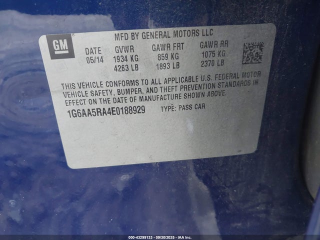 2014 CADILLAC ATS 1G6AA5RA4E0188929 Photo 8