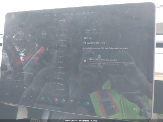 2021 TESLA MODEL Y 5YJYGDEF0MF141015 Photo 6