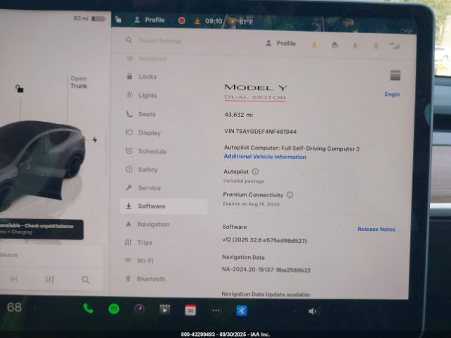 2022 TESLA MODEL Y 7SAYGDEF4NF461944 Photo 6