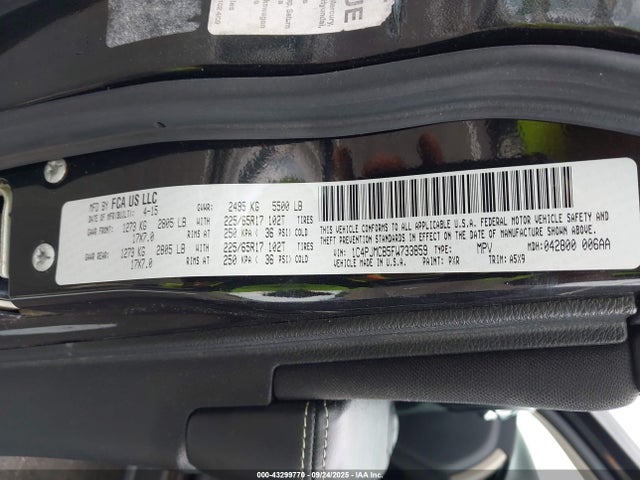 Jeep 2015 2015 1C4PJMCB5FW733859 Image 9