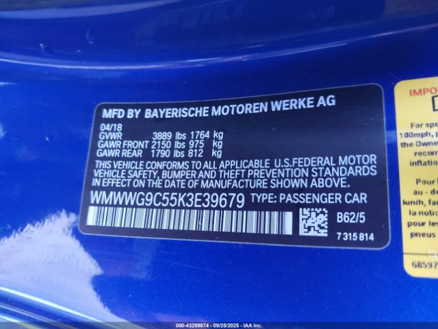 2019 MINI CONVERTIBLE WMWWG9C55K3E39679 Photo 8