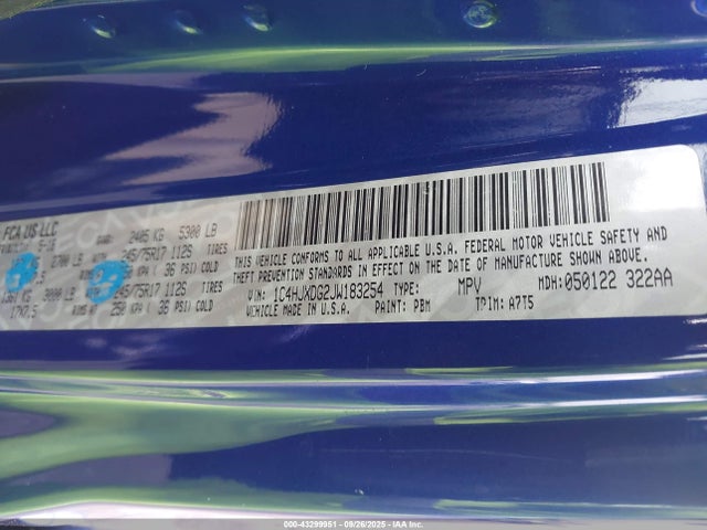 1C4HJXDG2JW183254 Jeep Wrangler