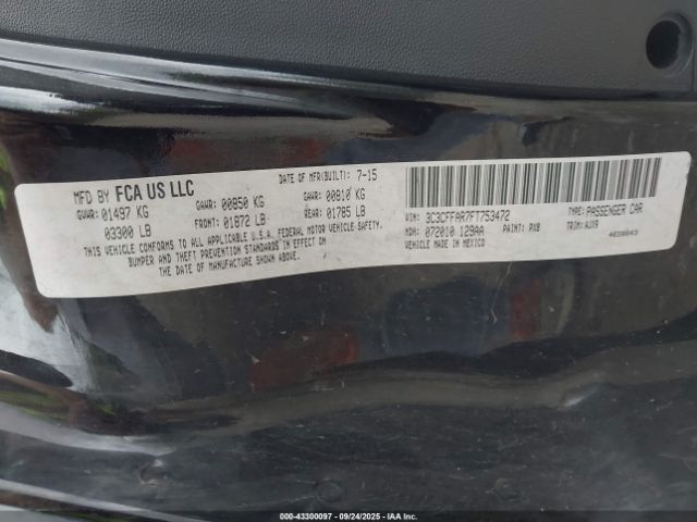 2015 FIAT 500 3C3CFFAR7FT753472 Photo 8