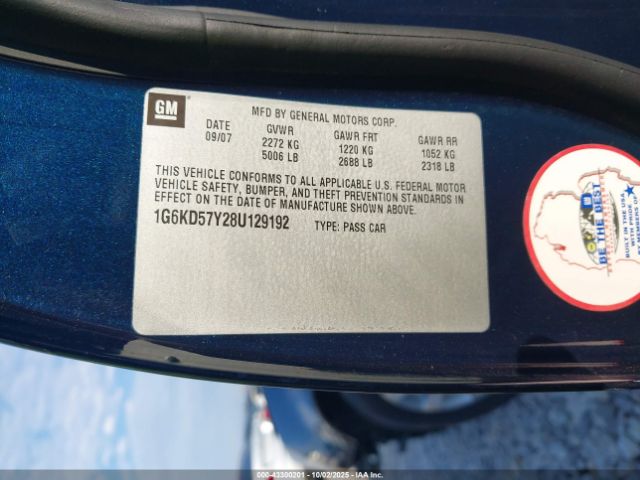 2008 CADILLAC DTS 1G6KD57Y28U129192 Photo 8