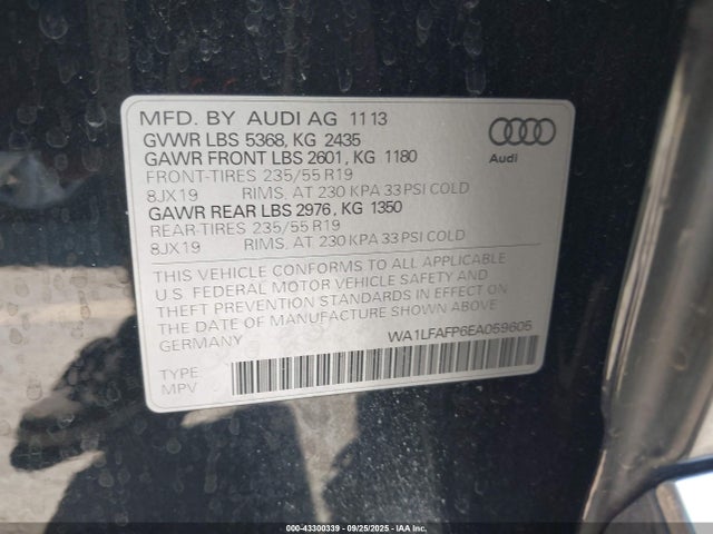 2014 AUDI Q5 WA1LFAFP6EA059605 Photo 8