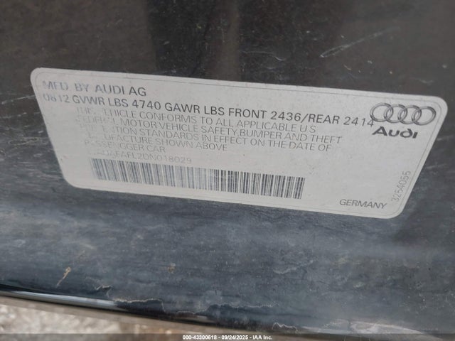 2013 AUDI A4 WAUAFAFL2DN018029 Photo 8