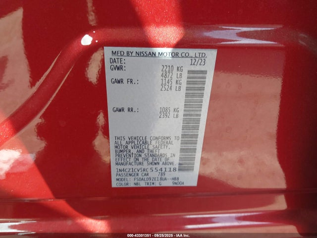 Nissan Leaf Sv Plus 2024 1N4CZ1CV5RC554118 Image 9