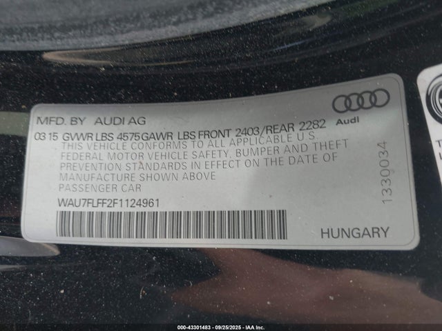 2015 AUDI A3 WAU7FLFF2F1124961 Photo 8