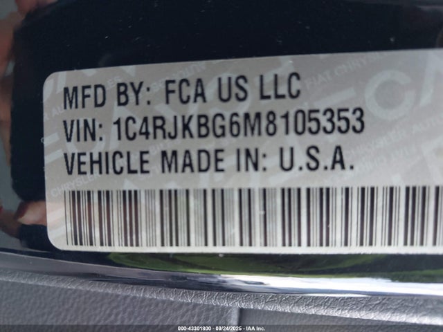 2021 JEEP GRAND CHEROKEE L 1C4RJKBG6M8105353 Photo 8