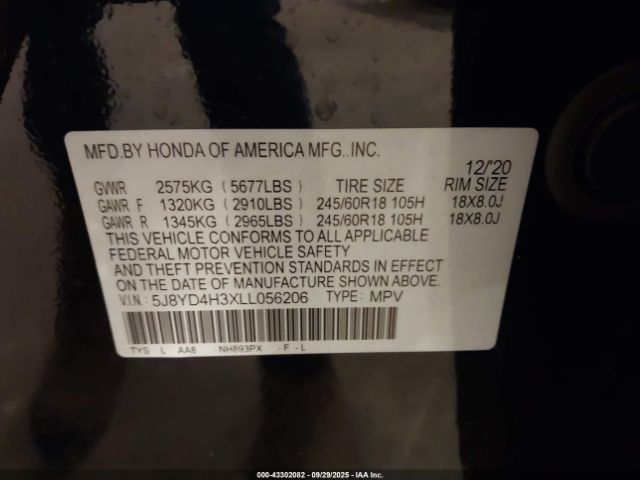 2020 ACURA MDX 5J8YD4H3XLL056206 Photo 8