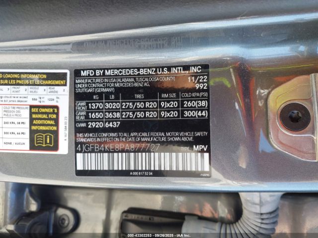 2023 MERCEDES-BENZ GLE 350 4JGFB4KE8PA877727 Photo 8