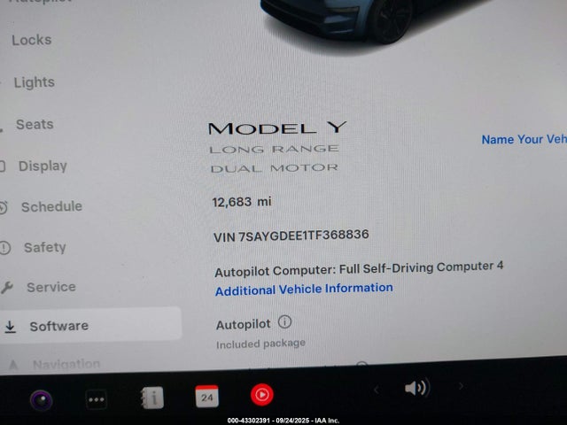 7SAYGDEE1TF368836 Tesla 2026