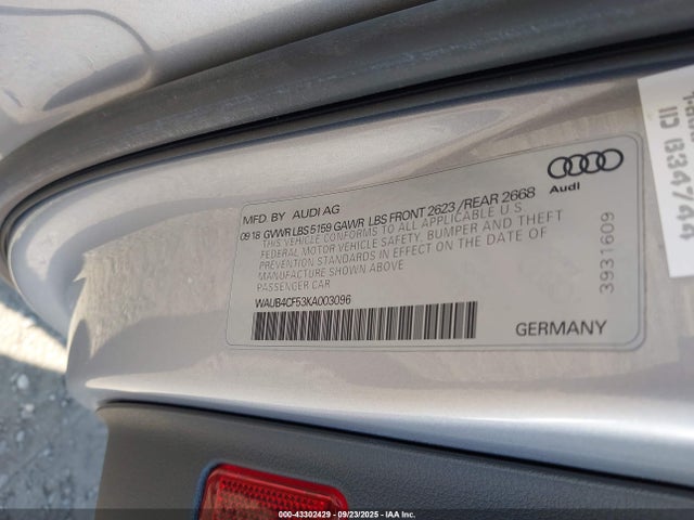 2019 AUDI S5 WAUB4CF53KA003096 Photo 8