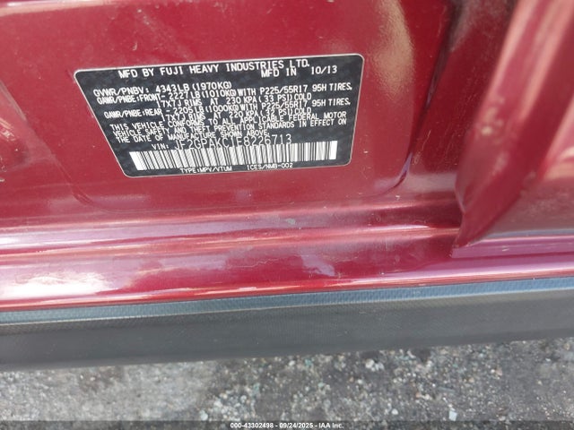 Subaru 2.0l na 2014 JF2GPAKC1E8226713 Image 9