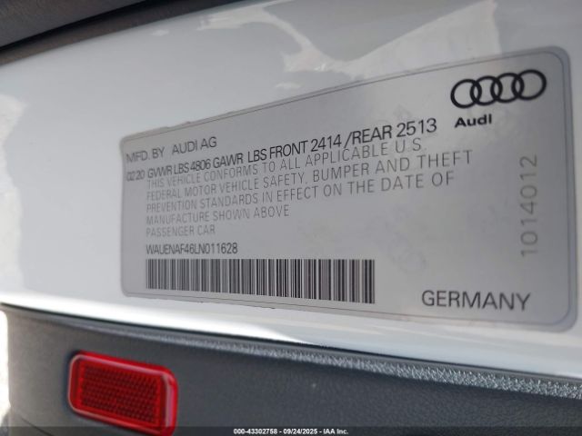 2020 AUDI A4 WAUENAF46LN011628 Photo 8