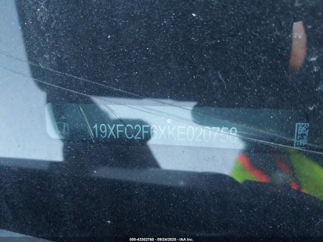 Honda k20c2 2019 19XFC2F6XKE020758 Image 9