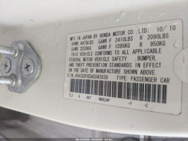 2010 ACURA TSX JH4CU2F65AC042638 Photo 8