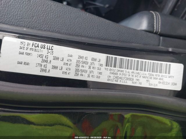 2015 DODGE DURANGO 1C4RDHAG1FC809830 Photo 8