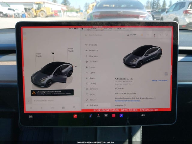 2022 TESLA MODEL 3 5YJ3E1EB3NF274039 Photo 6