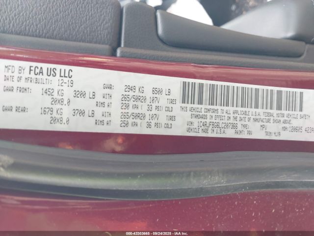 2020 JEEP GRAND CHEROKEE 1C4RJFBG6LC207366 Photo 8